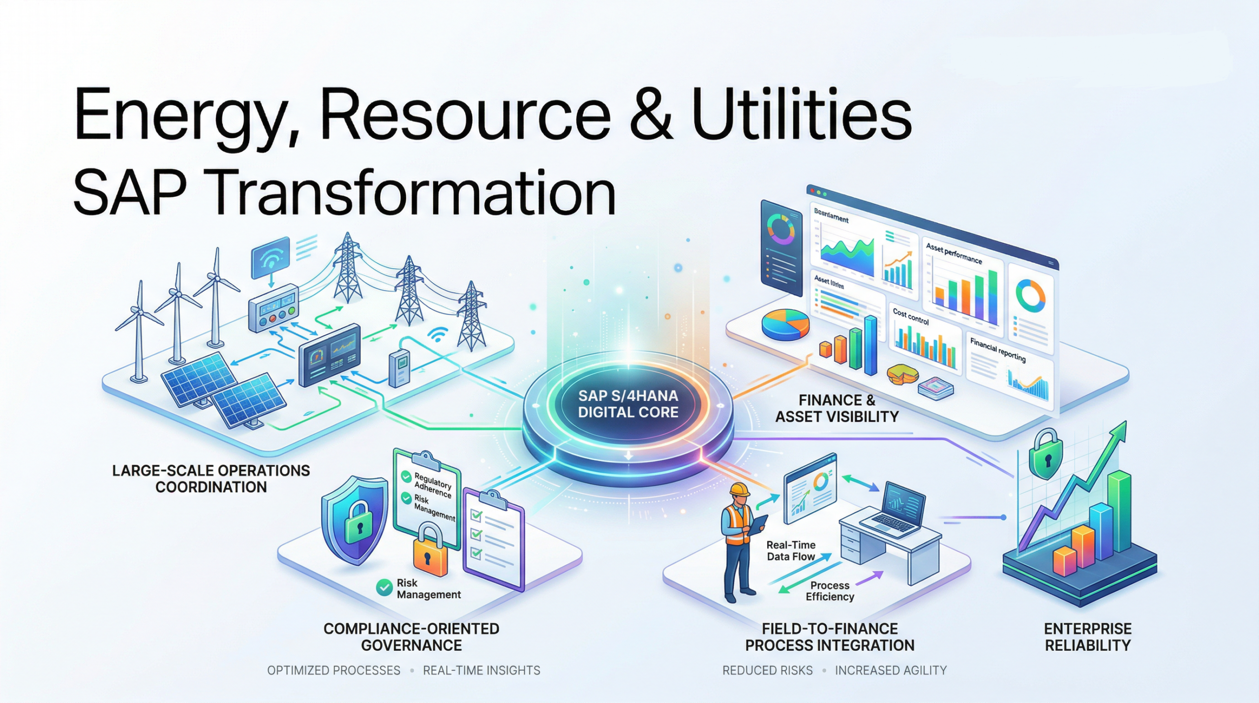 Energy resources and utilities SAP transformation visual